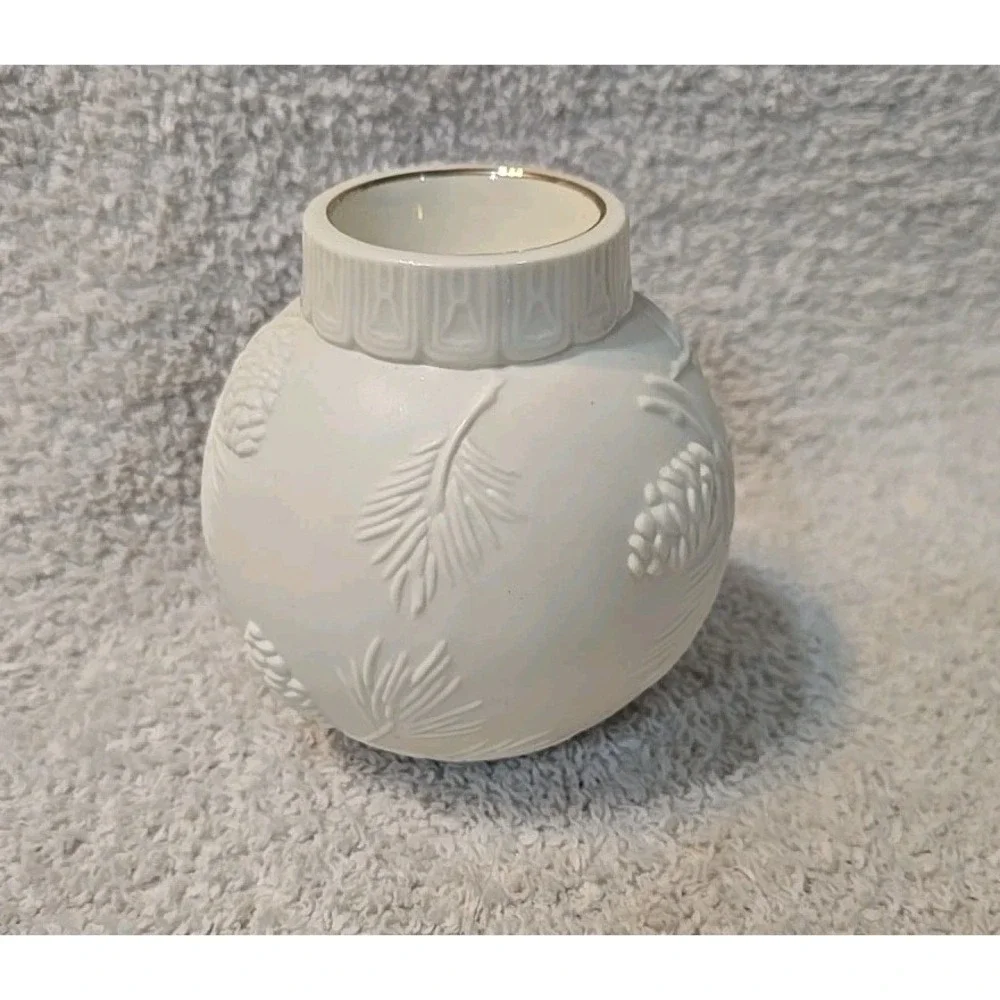Lenox Candle Holder Ornamental Glow Pinecone‎ Tealight Votive Holiday Christmas